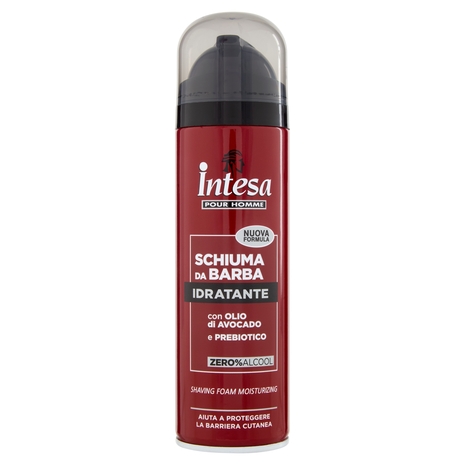 Intesa Pour Homme Schiuma da Barba Idratante con Olio di Avocado e Prebiotico 300 mL
